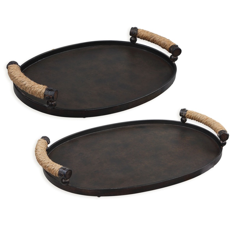 Viggo – Bronze Trays (Set of 2)