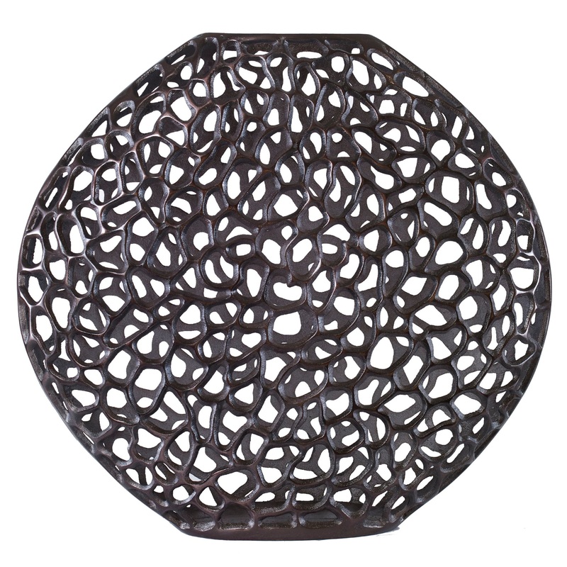 Web – Vase – Dark Bronze