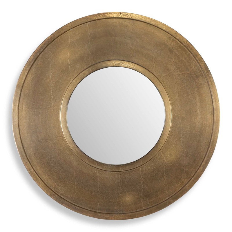 Axel – Round Brass Mirror