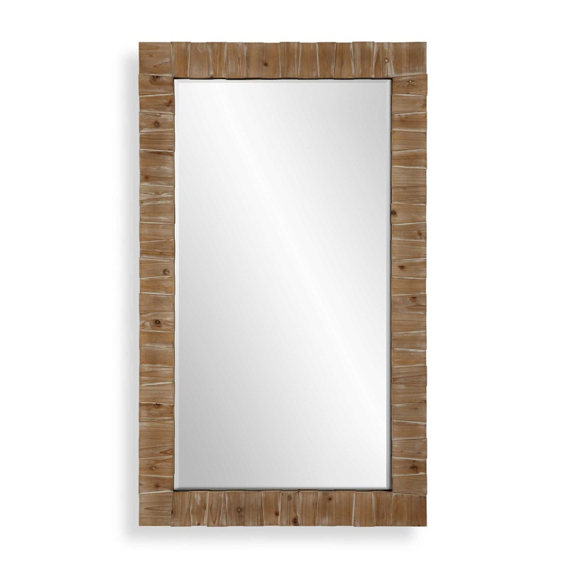 Ayanna – Wood Mirror – Gray Washed