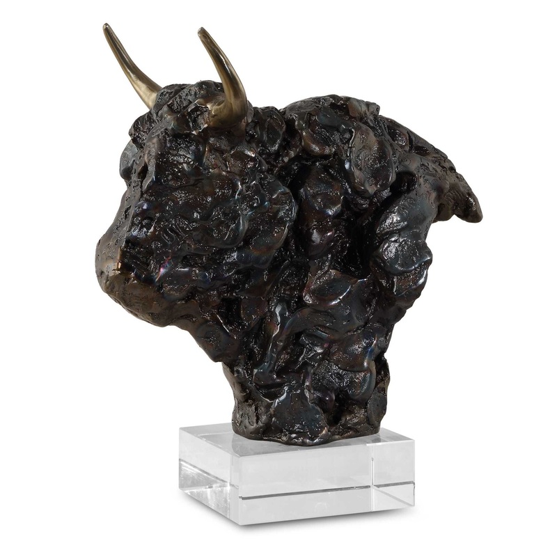 Bison – Bust Bronze Sculpture