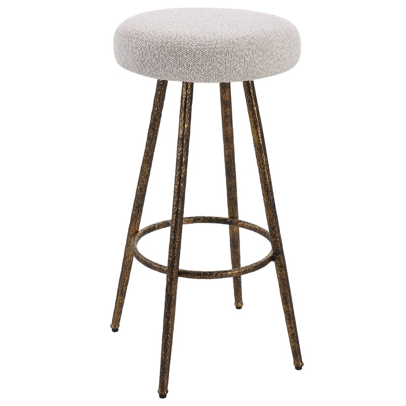 Braven – Fabric Counter Stool – White
