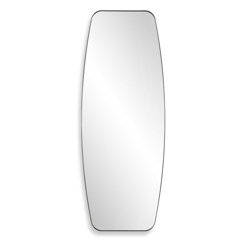 Caspian – Curved Black Dressing Mirror