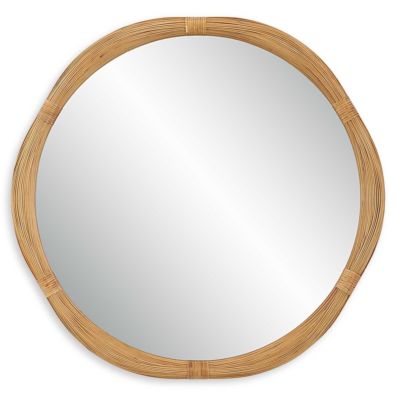 Salina – Round Bamboo Mirror