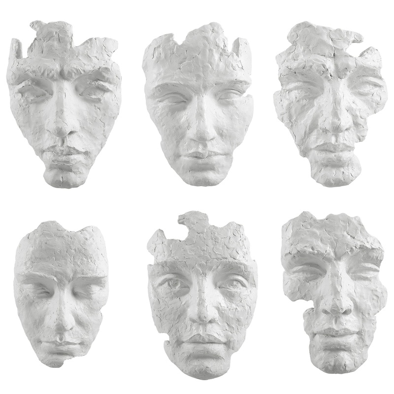 Self-Portrait – Mask Wall Decor (Set of 6) – White