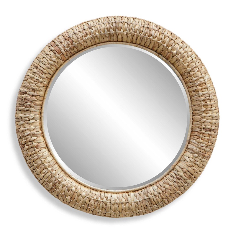 Twisted Seagrass – Round Mirror