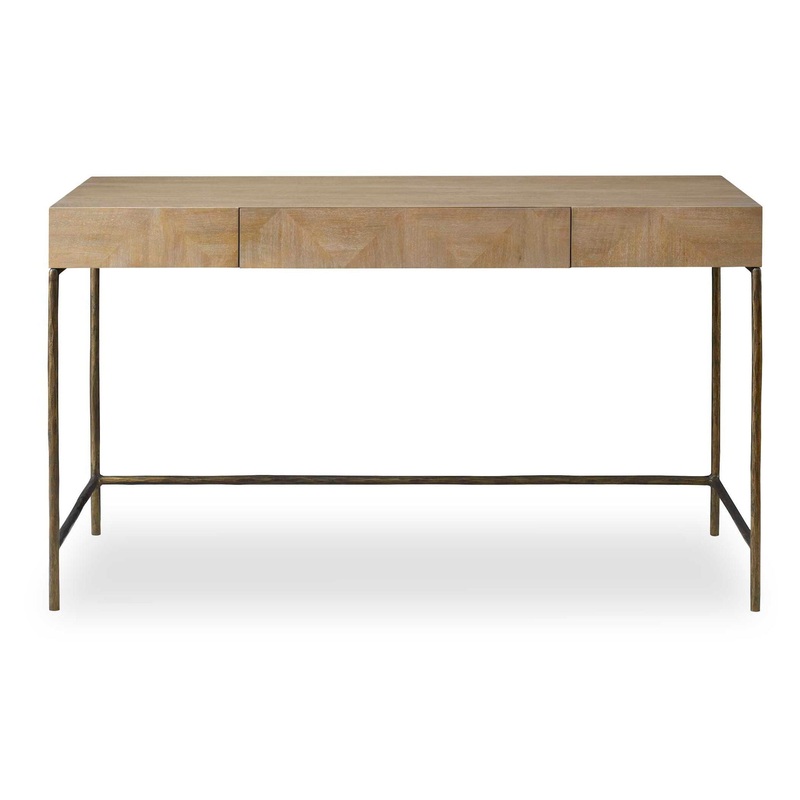Aristotle – Natural Wood Modern Desk