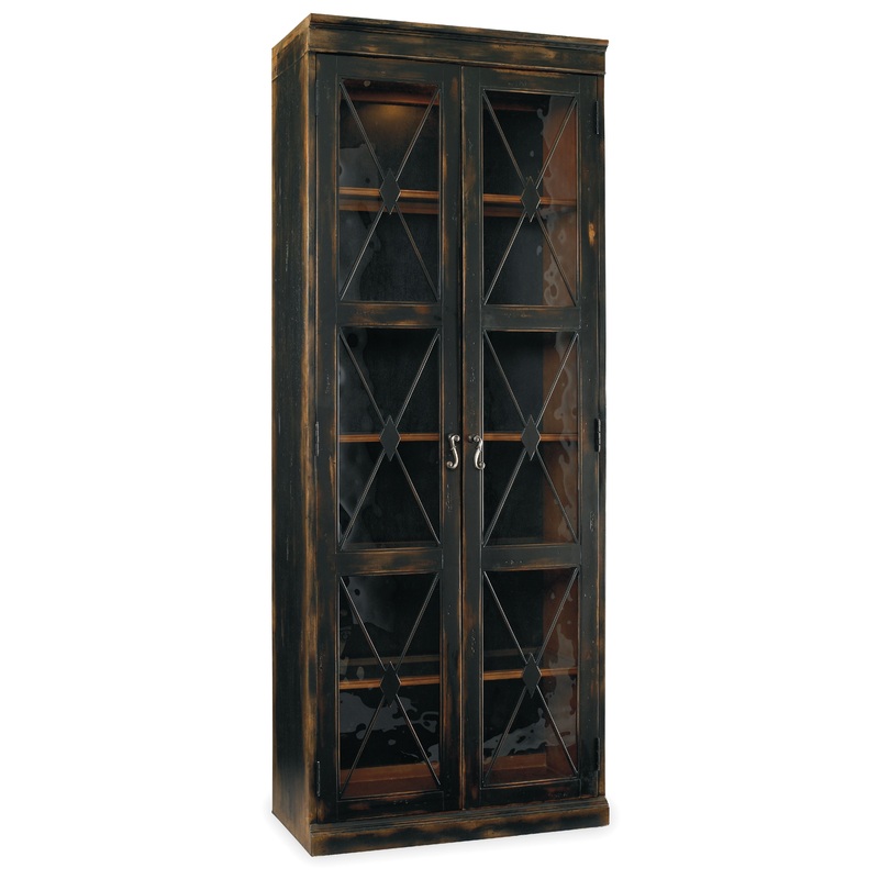 Sanctuary – 2-Door Thin Display Cabinet – Ebony