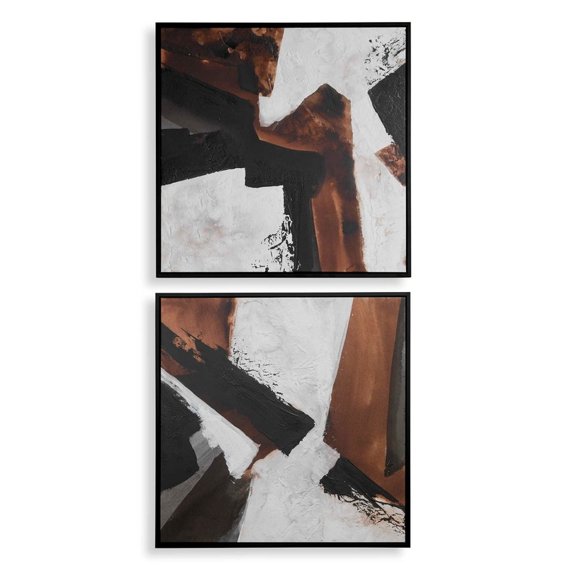 Tactile Inspiration – Framed Abstract Art (Set of 2)