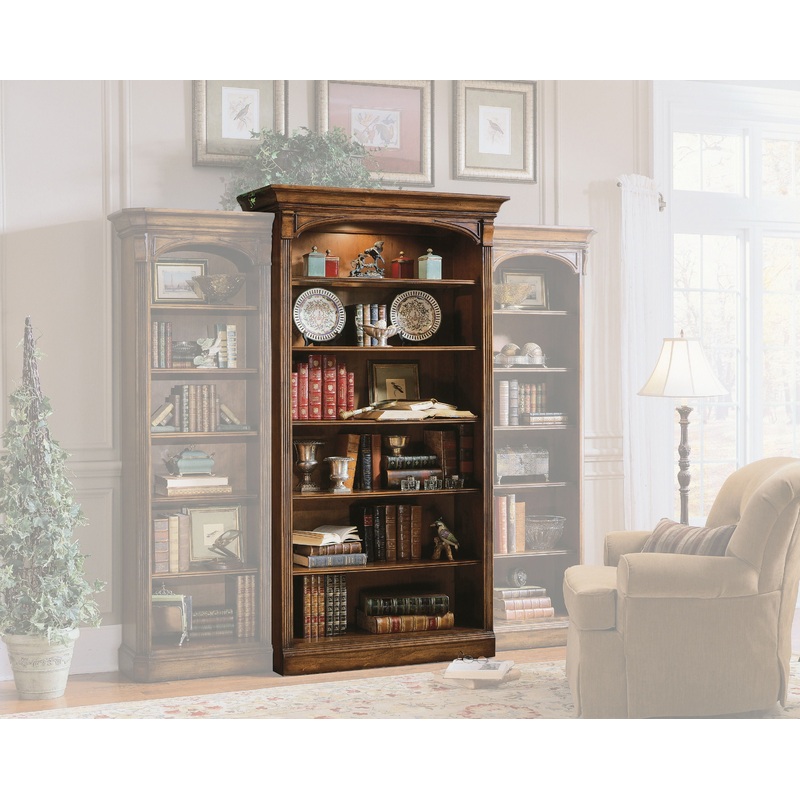 Brookhaven – Open Bookcase – Dark Brown