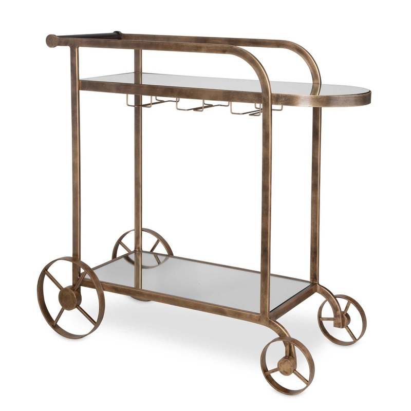 Carrinho – Antique Bar Cart – Brass