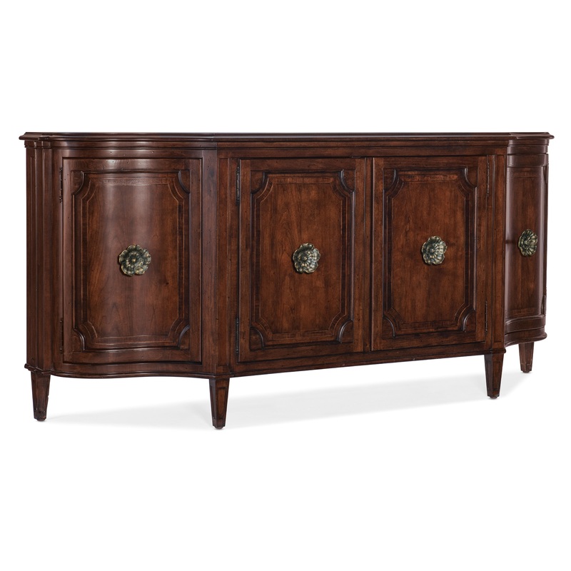 Charleston – Four-Door Buffet – Dark Brown