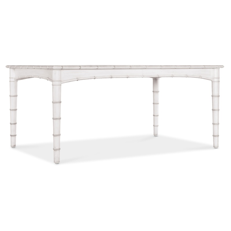 Charleston – Rectangle Dining Table With 1-20in Leaf – White