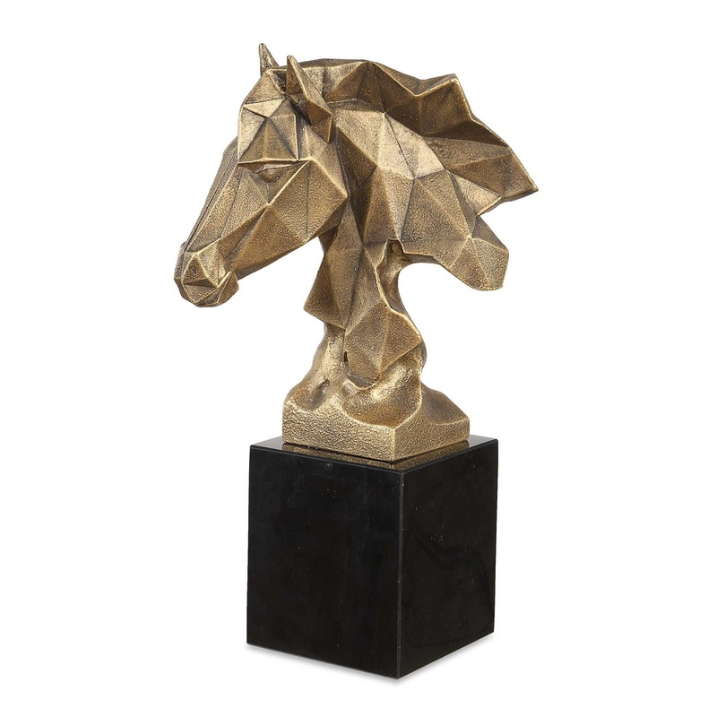 Chiseled Horse Bust – Sculpture – Bronze