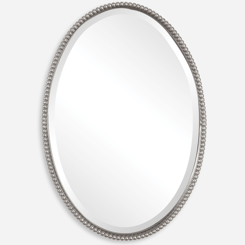 Sherise – Oval Mirror – Brushed Nickel