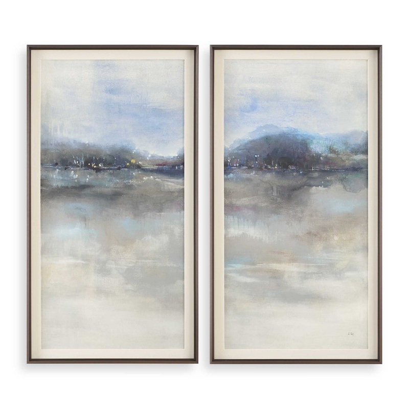 Thinking Of You – Landscape Prints (Set of 2) – Light Gray
