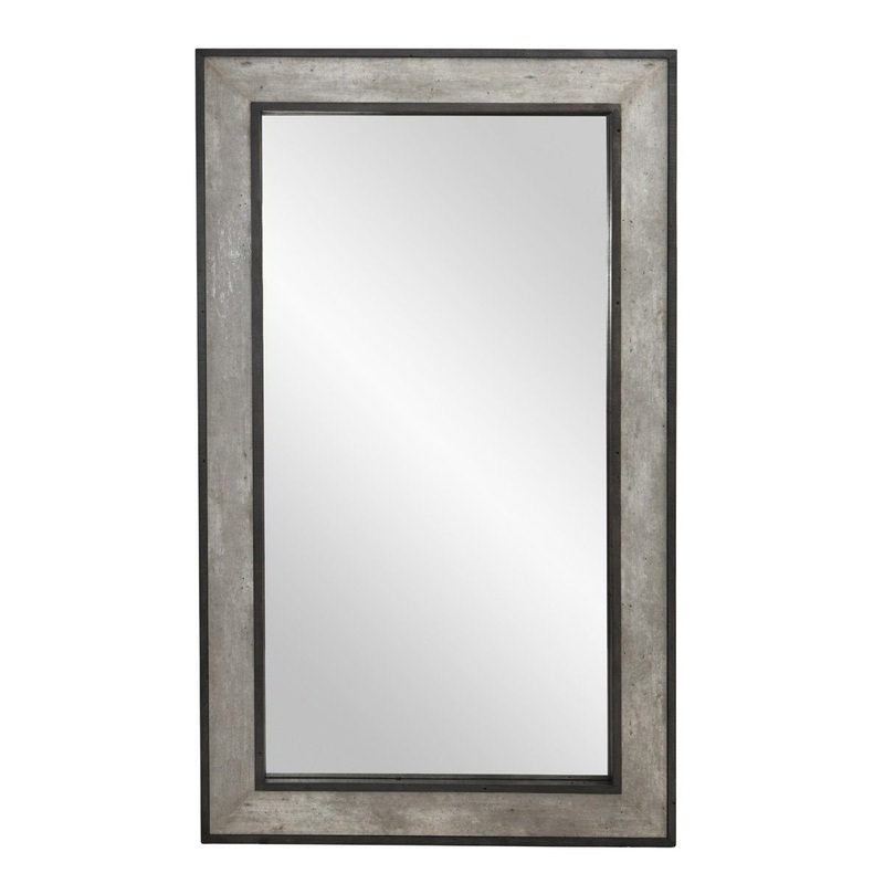 Webster – Floor Mirror – Gray