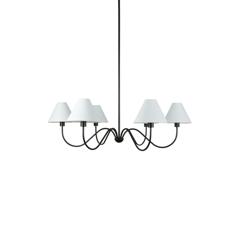 Whitney – Chandelier – Blackened Bronze