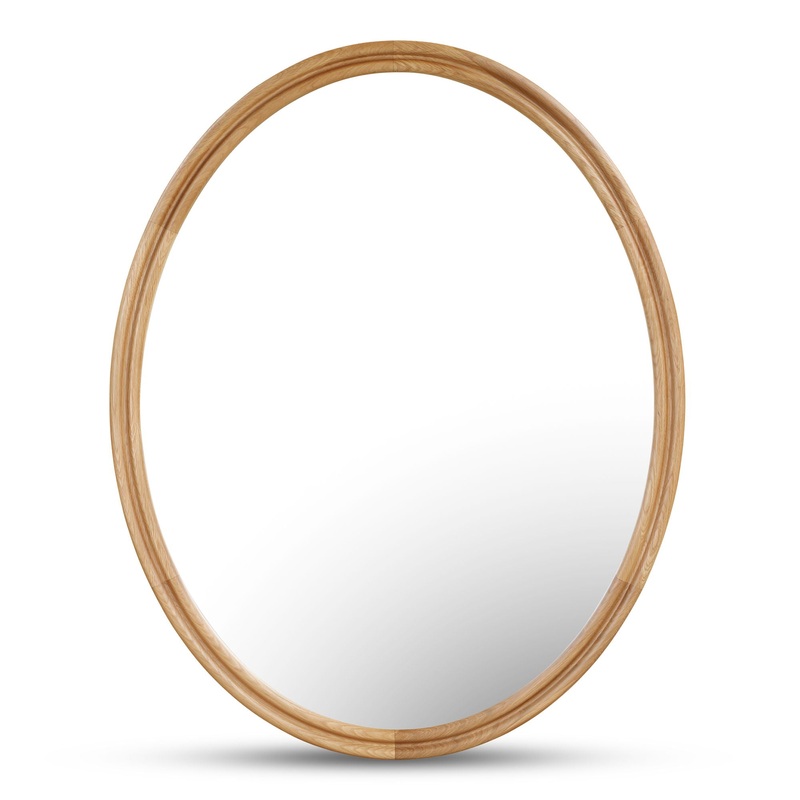Alcott – Accent Oval Mirror – Light Brown