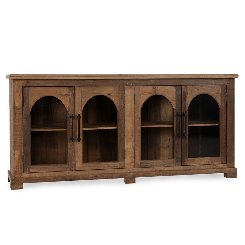 Zion – Wood 4 Door Cabinet – Natural