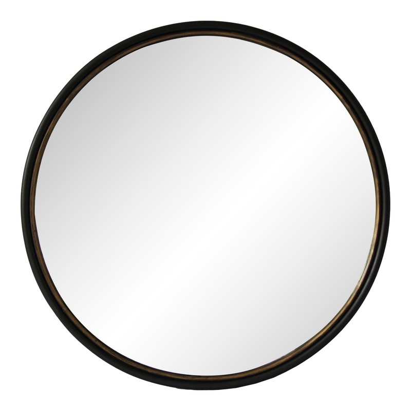 Sax – Round Mirror – Black
