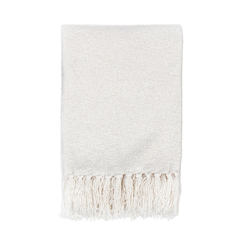 Throws – 50″ x 70″ TC Aria Boucle Throw – Ivory