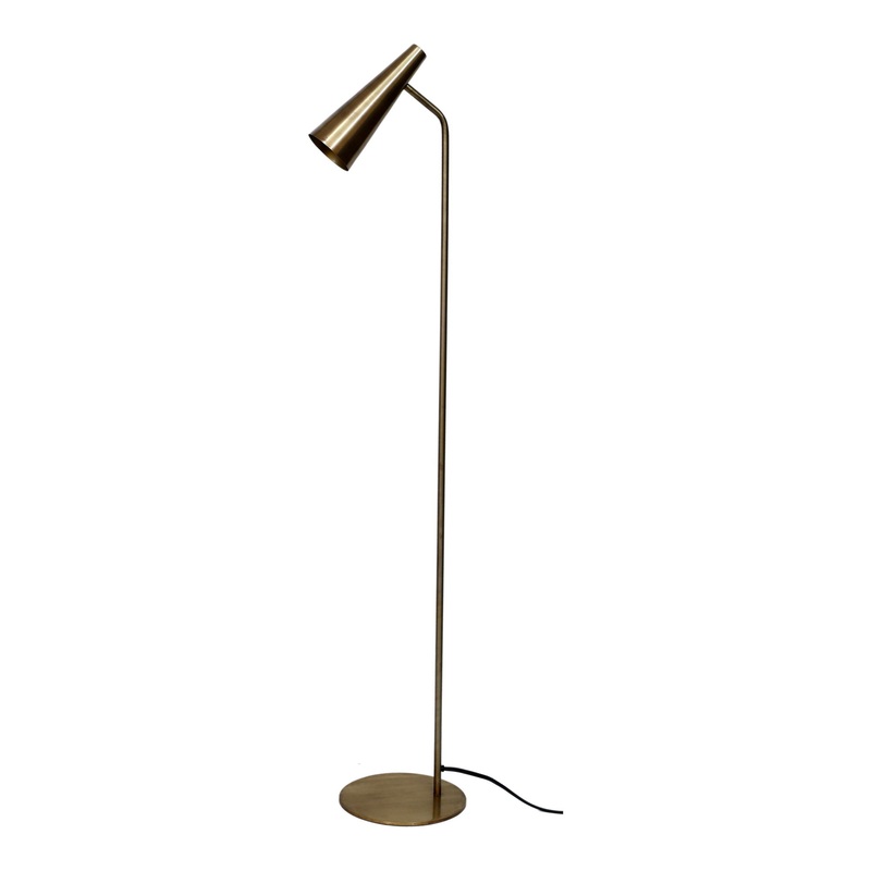 Trumpet – Floor Lamp – Antique Brass