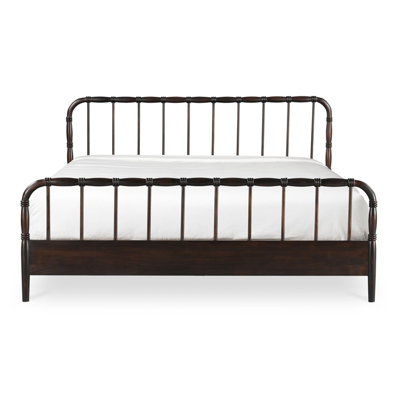 Vivian – Queen Bed – Dark Brown