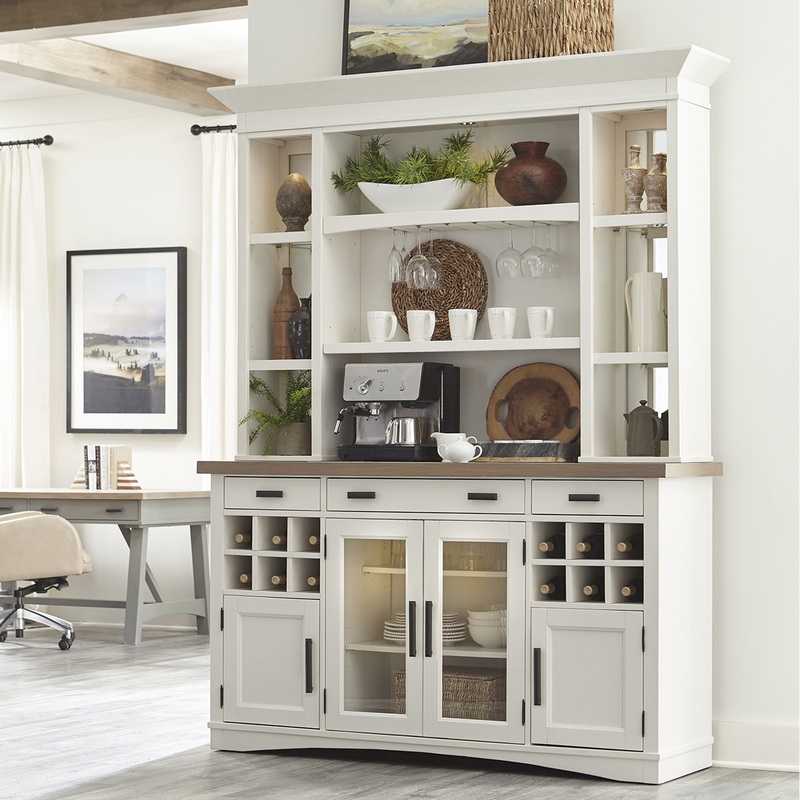 Americana Modern Dining – Buffet and Display Hutch – Cotton