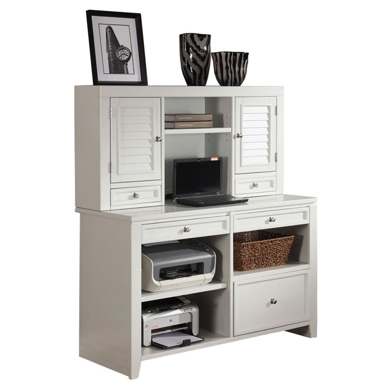 Boca – Credenza With Hutch – Cottage White