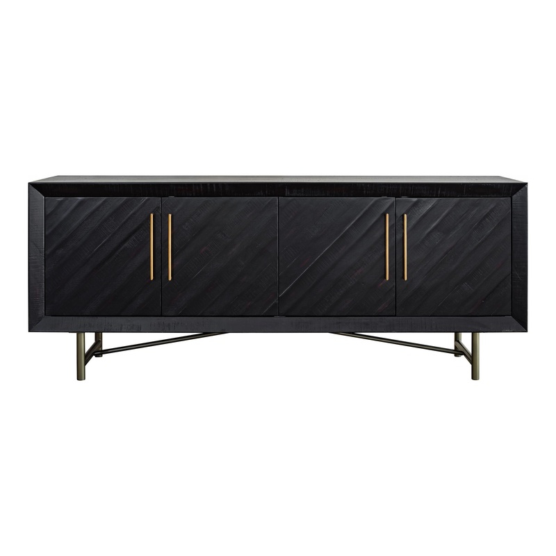 Sicily – 4 Door Sideboard – Black