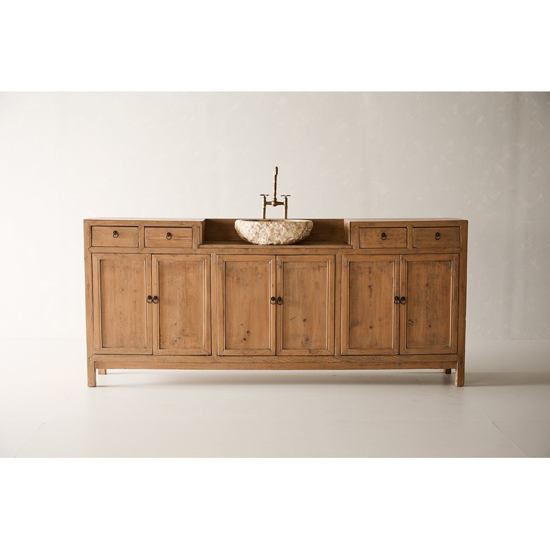 Vintage 7 Drawer Sideboard with Vanity Sink