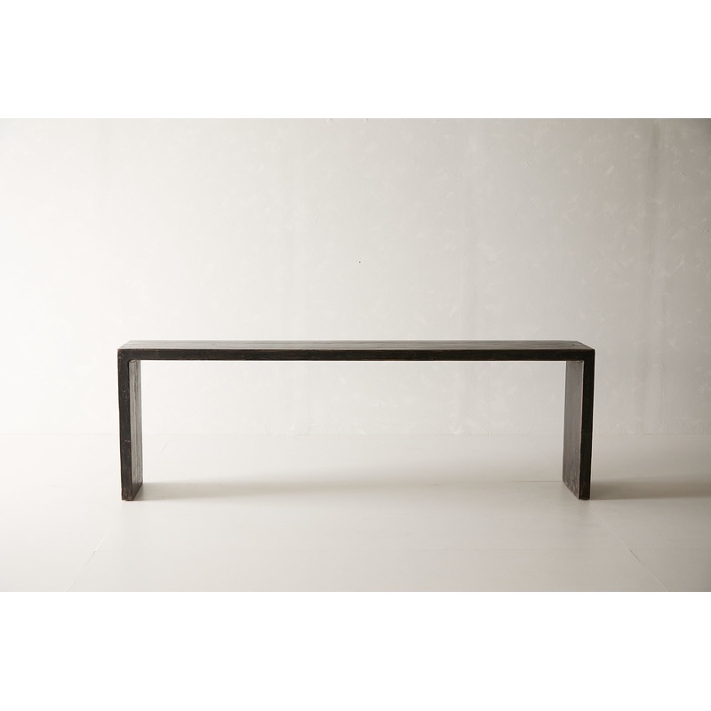 Black Lacquer Waterfall Console