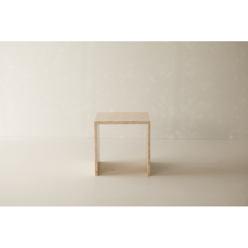 Sloan Marble Side Table – Cream