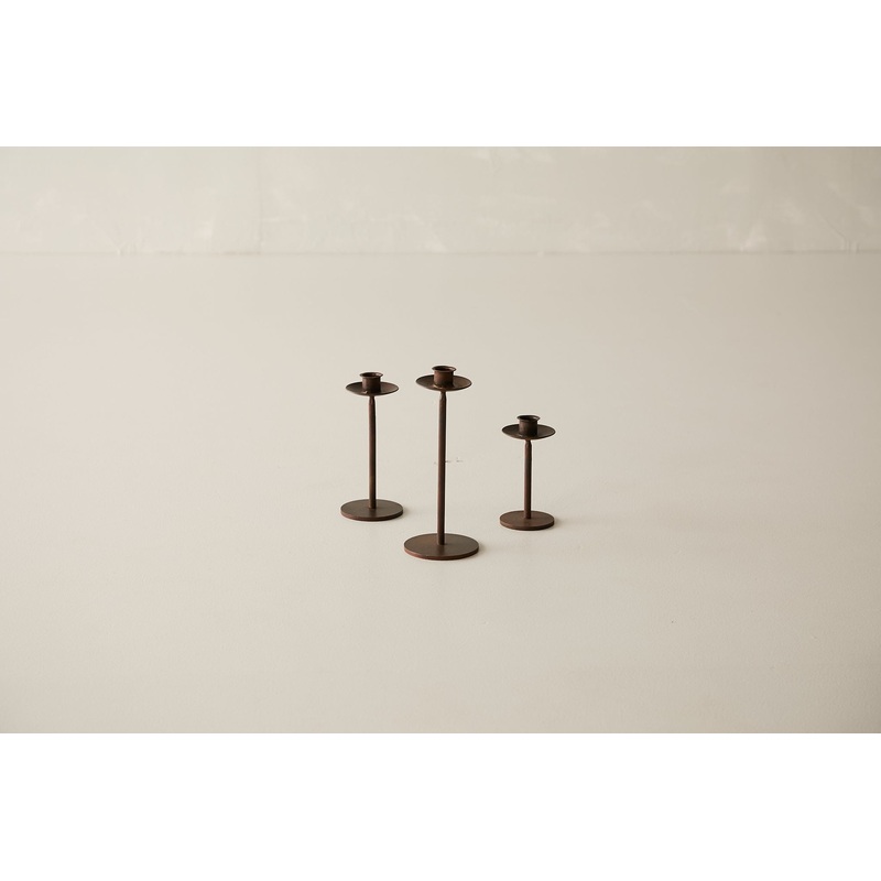 Straight Iron Candle Stand S/3