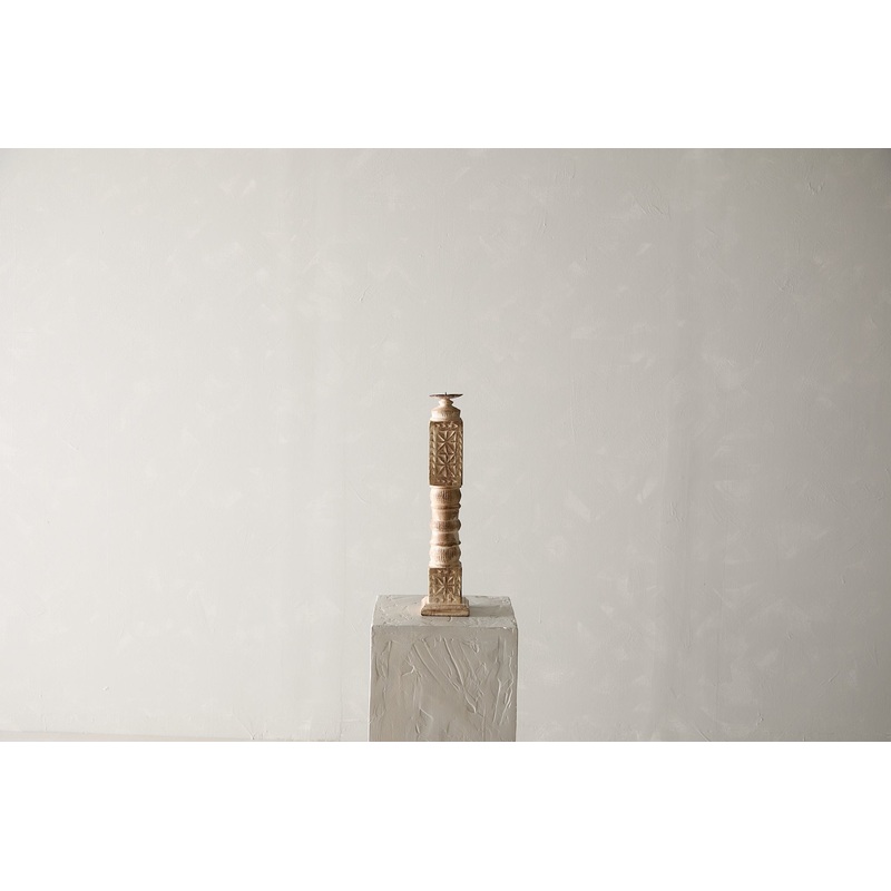 Vintage Carved Banister Candle Stand