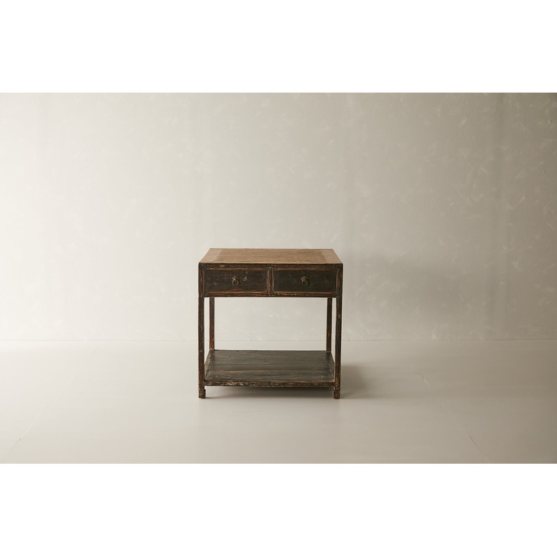 Vintage Elm Kitchen Island – Circa 1920