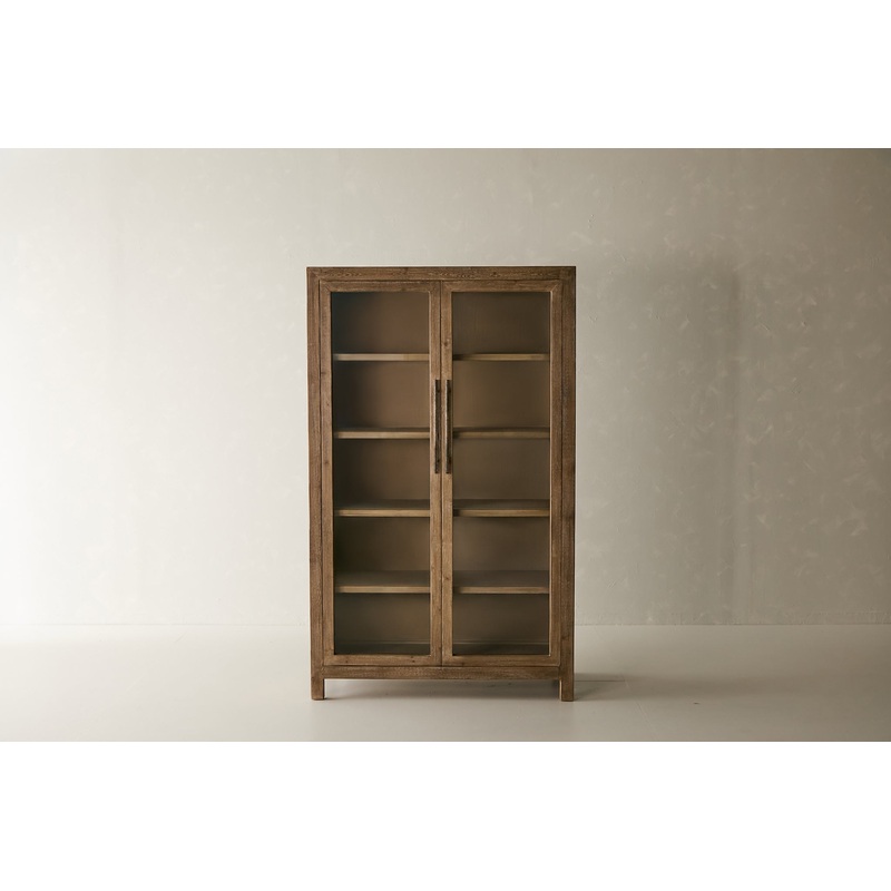 Asher 78″ Cabinet – Aged Brown