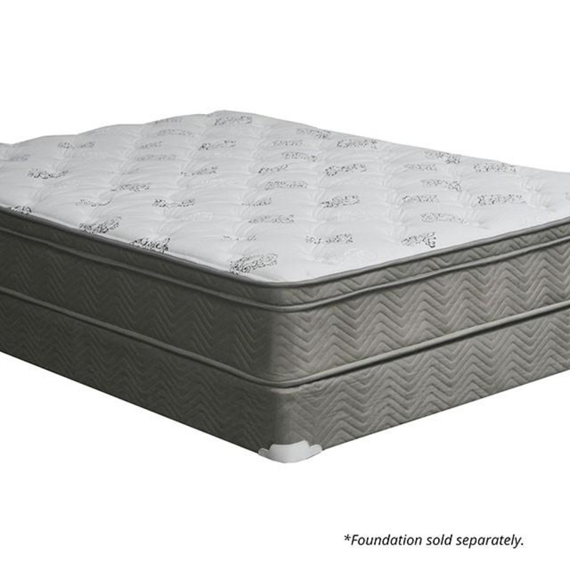 ALEKSA White, Gray 11″ Euro Top Mattress, Cal.King, E.King, Full, & Queen