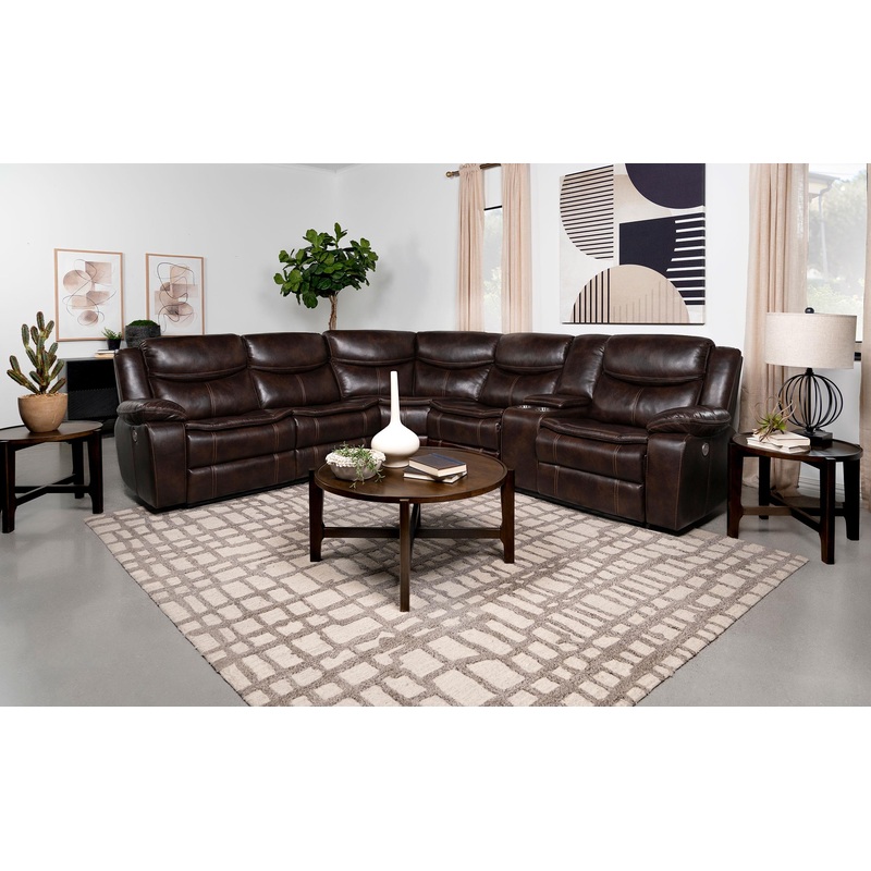 Sycamore Upholstered Power Reclining Sectional Sofa