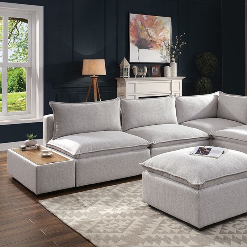 Arlene Sectional White