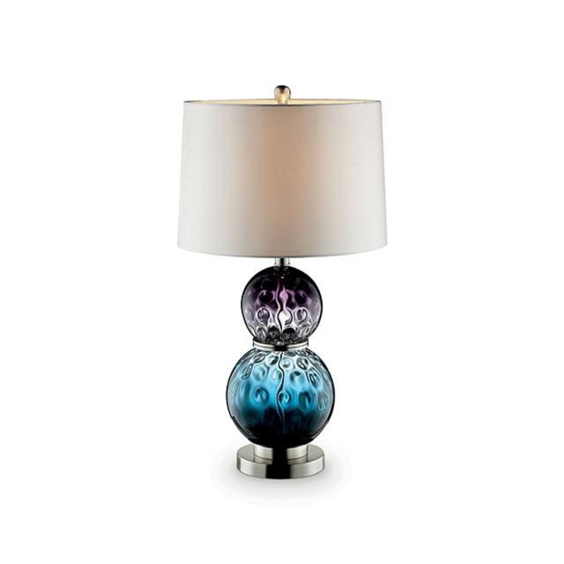 Camila Purple/Blue 27.5″H Glass Table Lamp