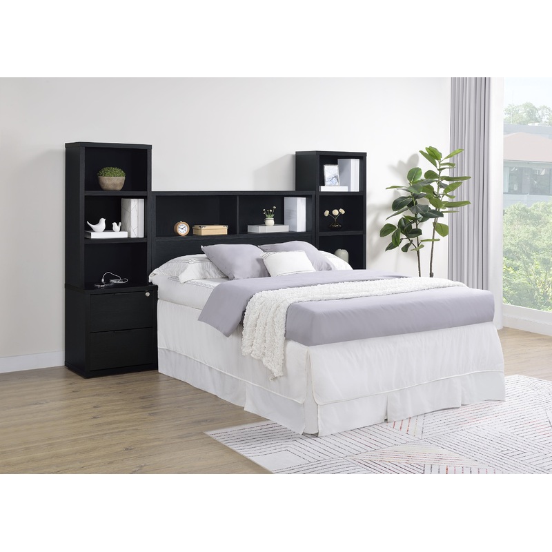 Westpark 5 Pc Twin & Full Bedroom Set Black, Brown & Natural