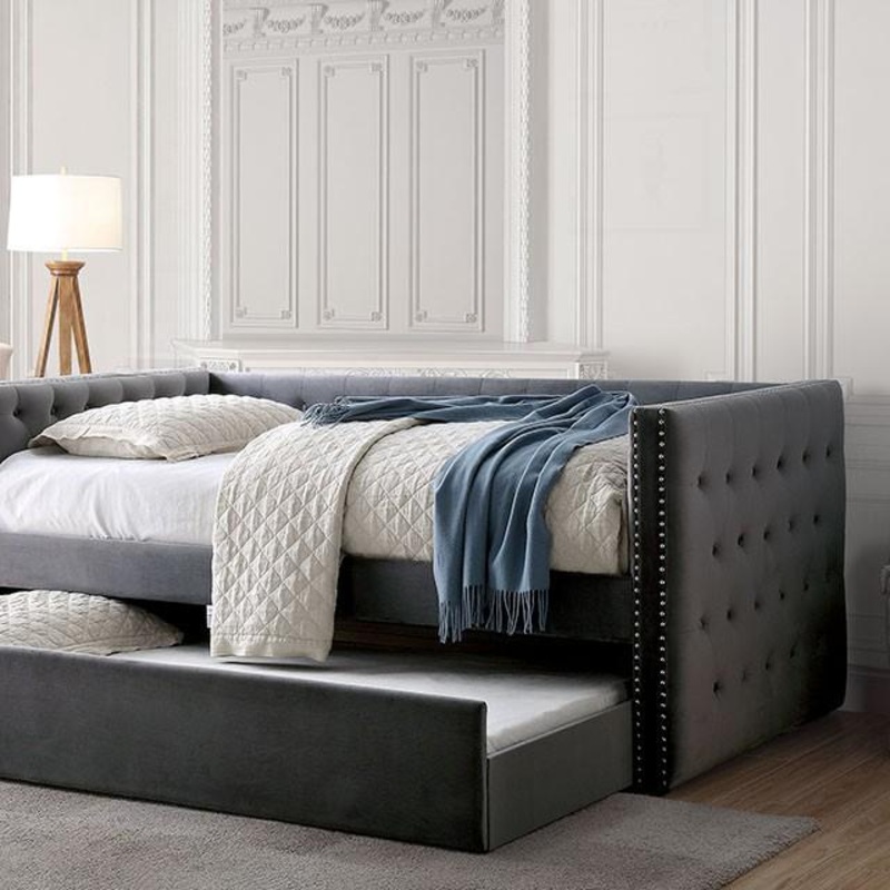 Susanna Gray Daybed w/ Trundle, Gray