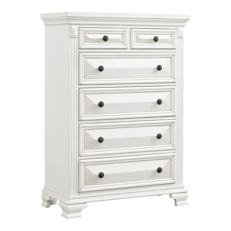 Calloway – 6-Drawer Chest – White