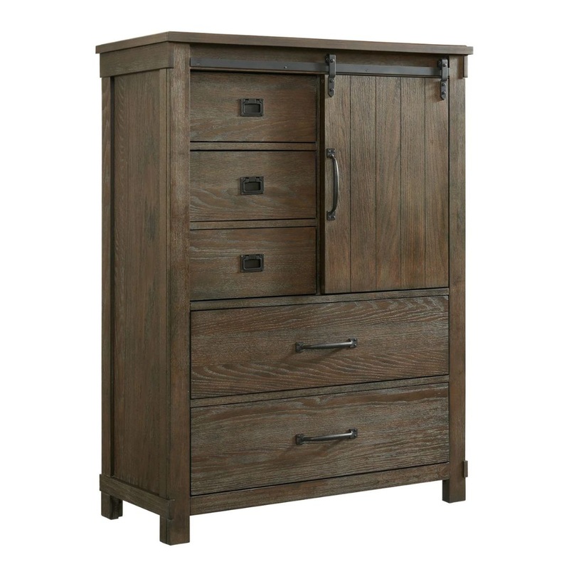Scott – 5-Drawer Gentlemen Chest – Dark Brown