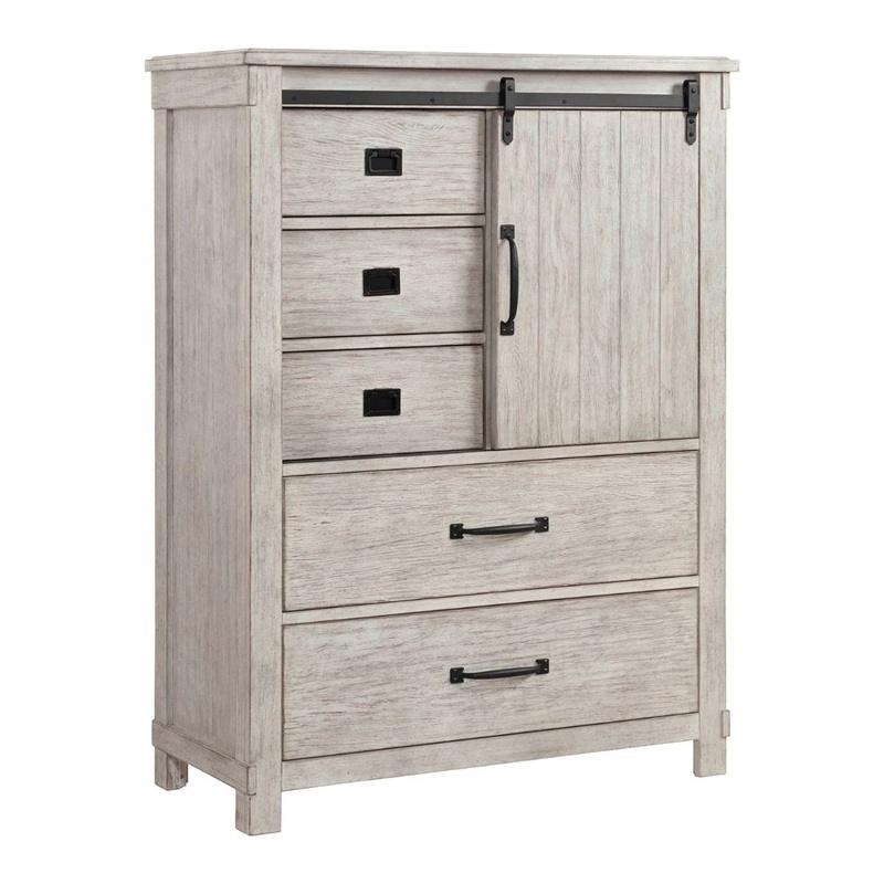 Scott – 5-Drawer Gentlemen Chest – White