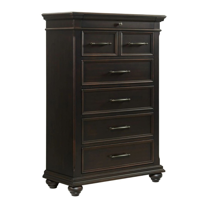Slater – 6-Drawer Chest – Black