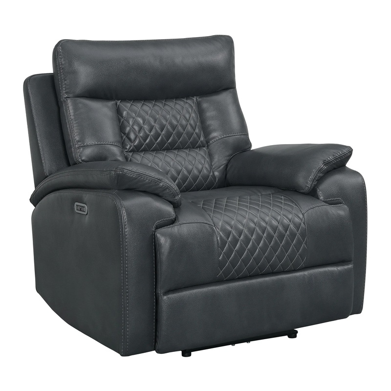 Trinidad – Power Recliner With Power Motion Head Recliner – Pebble Gray