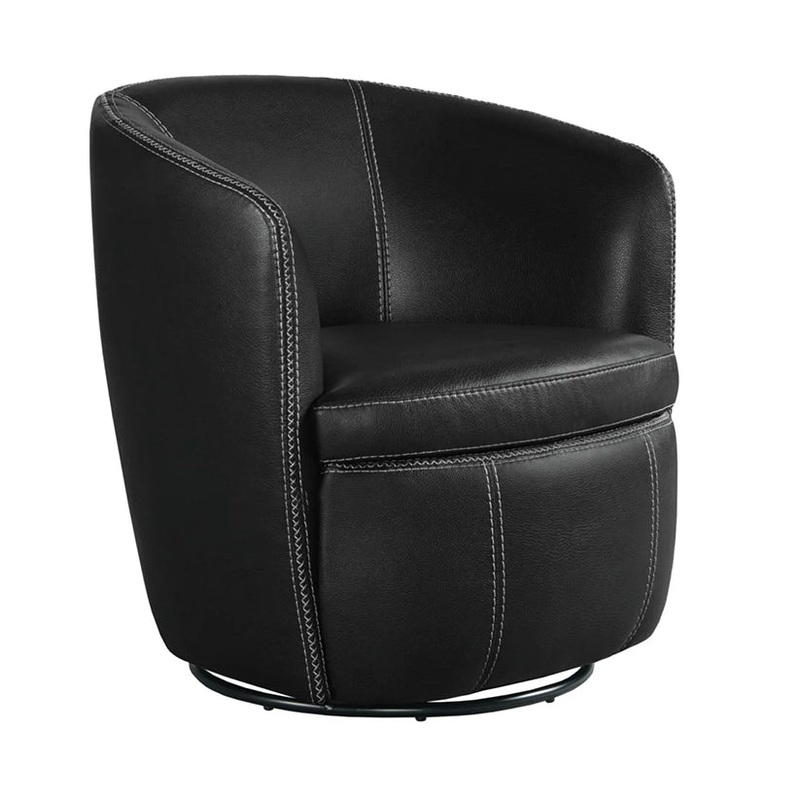 Vito – Swivel Chair – Pebble Black